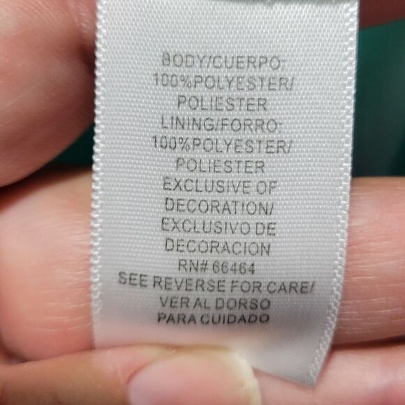 Sandra Darren Women's Sleeveless V-Neck Faux Wrap Chiffon Dress sz 10 - Picture 13 of 15